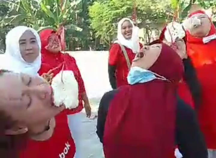 Emak Emak Pesenam Aerobic Kota Pendekar Madiun Ambil Bagian Gebrak Hut