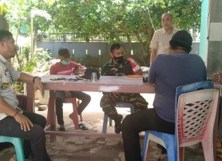 Komsos Desa Patalassang Pangkep Dalam Rangka Memutus Mata Rantai Penularan Covid-19