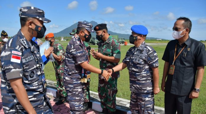 Kunjungan Kerja ke Lanal Ranai, Danlantamal IV Disambut Baik Forkopimda Kabupaten Natuna