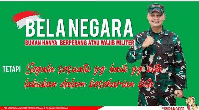 Dandim 1421/Pangkep : Sosialisasi Rekrutmen Komcad Tahun 2022 Kepada Seluruh Penyuluh Agama Islam Tingkat Kabupaten Pangkep
