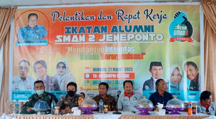 Pelantikan Dan Rapat Kerja IKA Alumni SMAN 2 Jeneponto Masa Bakti 2022-2027 Berjalan Lancar Dan Sukses