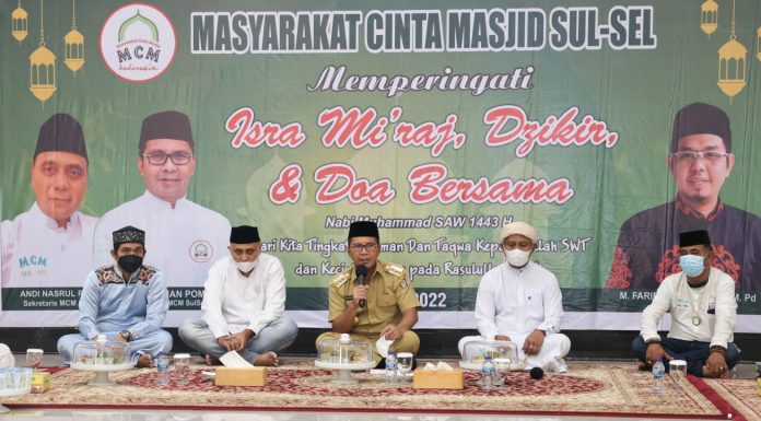 Hadiri Peringatan Isra Mi’raj, Dzikir & Doa Bersama MCMI, Danny Pomanto: Petik Hikmahnya