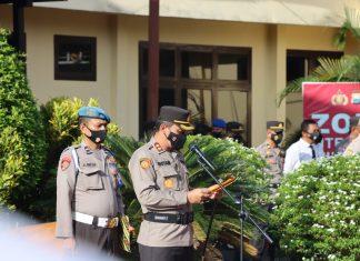 Kapolres Takalar Pimpin Apel Gelar Pasukan Operasi Keselamatan Tahun 2022