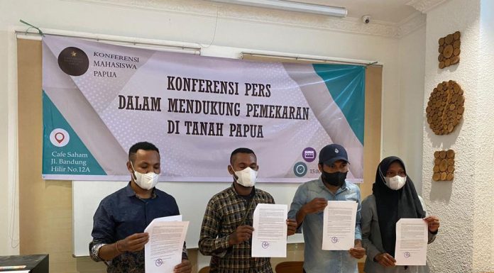 Konferensi Pers KMP: Daerah Otonom Baru Diminta Lanjut Asal Pemerintah Tak Lupa Kesejahteraan Orang Asli Papua
