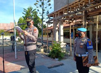 Kapolres Sinjai Pimpin Apel Gelar Pasukan Dalam Rangka Ops Ketupat 2022