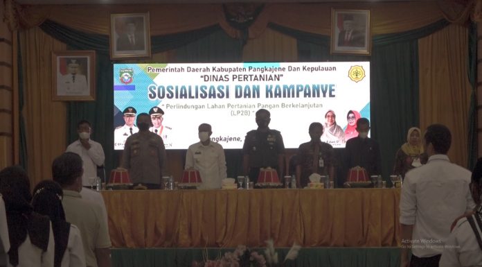 Dinas Pertanian Pangkep, Sosialisasi Dan Kampanye Perlindungan Lahan Pertanian Berkelanjutan di Kabupaten Pangkep