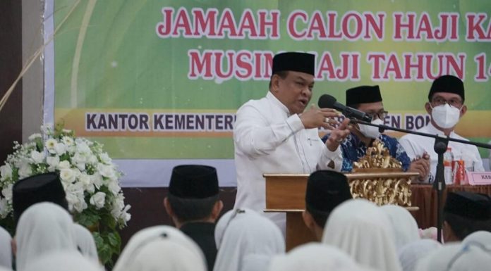 Bupati Bone Membuka Bimbingan Manasik Haji Tingkat Kabupaten Bone Tahun 2022