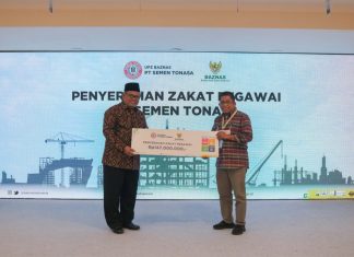 Dorong Kesejahteraan Mustahik, UPZ PT Semen Tonasa Pangkep Serahkan Zakat ke BAZNAS Pusat di Jakarta