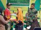 Serahkan Bantuan Bagi Disabilitas Biraeng Pangkep dan Di Rangkaikan Komsos Koramil Minasatene