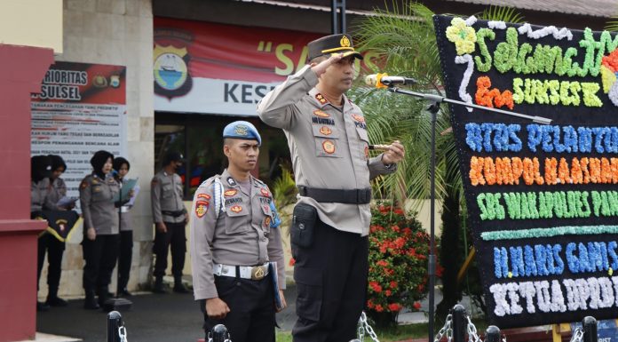 Polres Pangkep Gelar Pelantikan Wakapolres dan Serah Terima Enam Pejabat