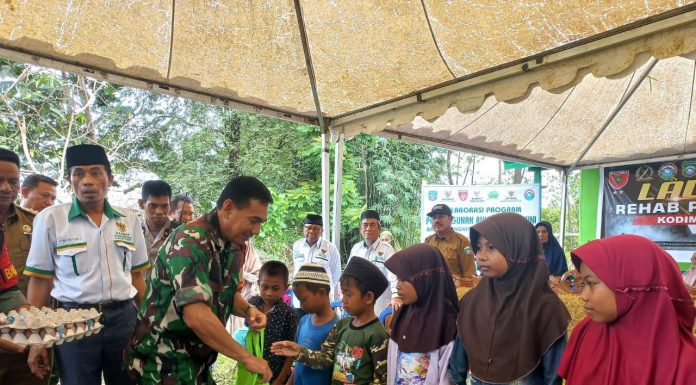 Launching Rehab RTLH Tahap Ke-2, Kodim 1421/Pangkep Triwulan 1 tahun 2023 Kolaborasi dengan Baznas Pangkep