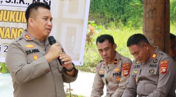 Kapolres Toraja Utara Berikan Saran Ke Personil Untuk Cegah Meluasnya Virus ASF Pada Babi