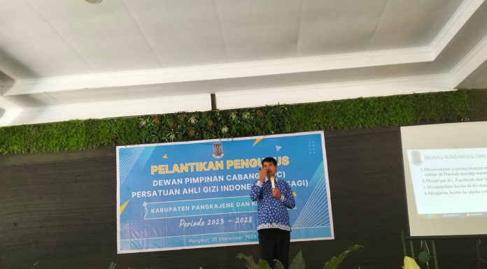 DPC Persagi Pangkep Periode 2023-2028 Resmi Dilantik, Sigit Angriawan, S.Gz,M.Kes Ketua Terpilih