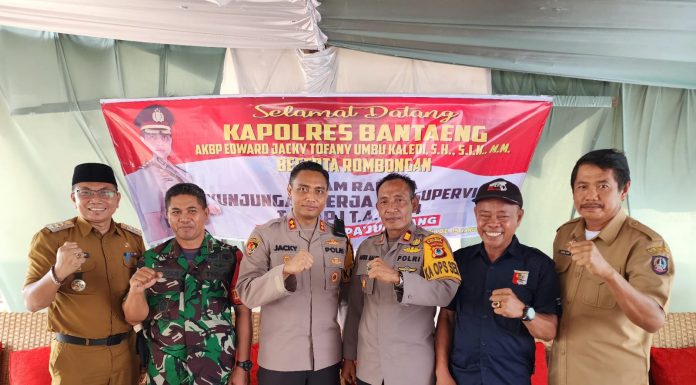 Kapolres Bantaeng AKBP Edward Jacky Kunker ke Kecamatan Pa’jujukan Jalin Kerjasama Dengan Forkopincam