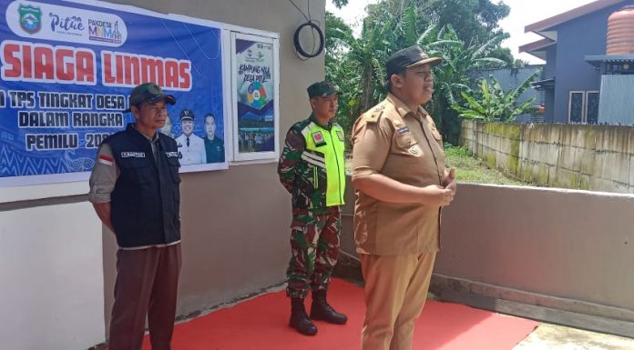 Pemerintah Desa Pitue Pangkep Gelar Apel Siaga Linmas PAM TPS Pemilu 2024