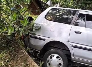 Habis Piknik di Telaga Sarangan Magetan, Mobil Terbalik Di Parit 7 Orang Terluka