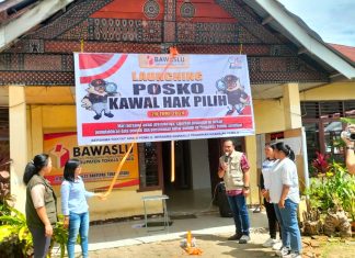 Bawaslu Toraja Utara Launching Posko Kawal Hak Pilih, Pastikan Warga Terdaftar di DPT Pilkada 2024