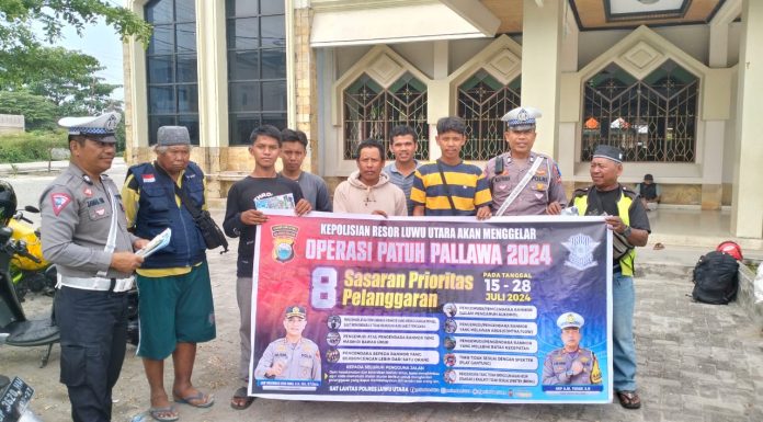 Polres Luwu Utara Intensifkan Edukasi Keselamatan Lalu Lintas Dalam Ops Patuh Pallawa 2024