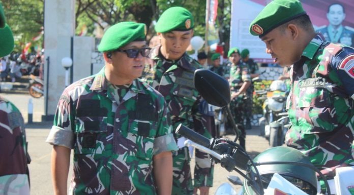 Dandim 1421/Pangkep Pimpin Apel Gelar Pasukan Dalam Rangka Pengamanan Pilkada Serentak Tahun 2024