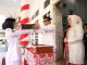Pj Bupati Bantaeng Andi Abubakar Bersama Unsur Forkopimda Serahkan Bendera Kepada Paskibraka