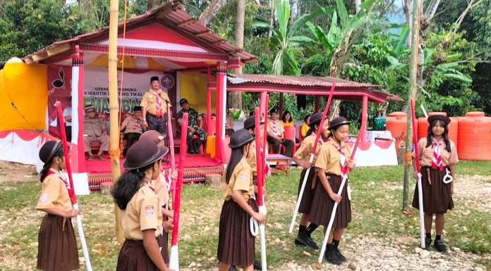 14 Gugus Depan Gerakan Pramuka Ikut Kemah Bakti Ranting Tikala Selama 3 Hari