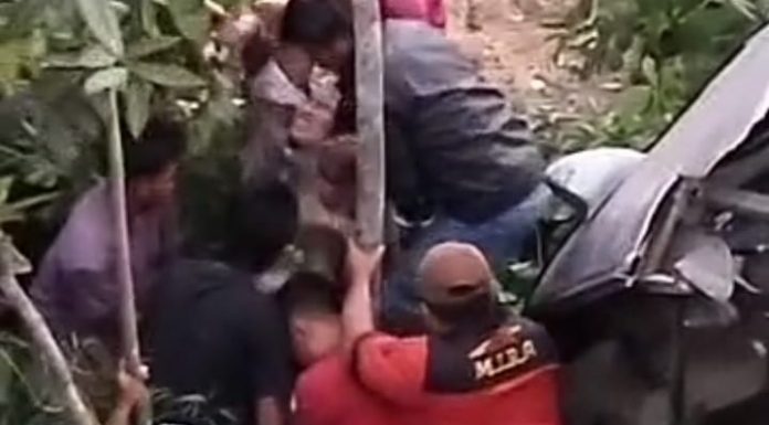 Bus Mira Tabrak Pohon Masuk Parit di Ngawi, Kernet Tewas Puluhan Penumpang Terluka