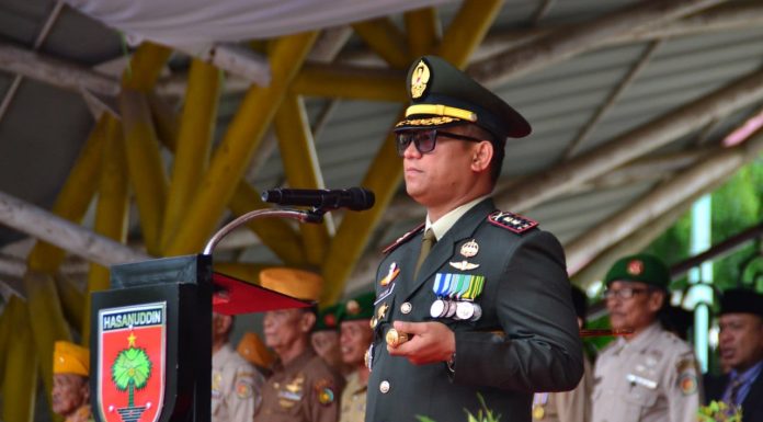 Upacara Peringatan HUT TNI ke-79 Tahun 2024 Di Pimpin Dandim Pangkep Letkol TNI Inf Fadjar