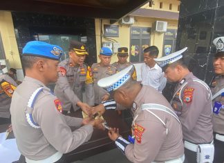 Polres Luwu Utara Gelar Pemeriksaan Rutin Senjata Api, Tak Terkecuali Propam Juga Diawasi