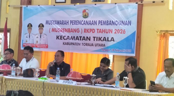 Musrembang Tingkat Kecamatan Tikala Torut, Prioritaskan Pertanian Dan Ketahanan Pangan