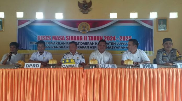 Anggota DPRD Luwu Utara Gelar Kegiatan Reses di Masamba, Serap Aspirasi di Dapil I