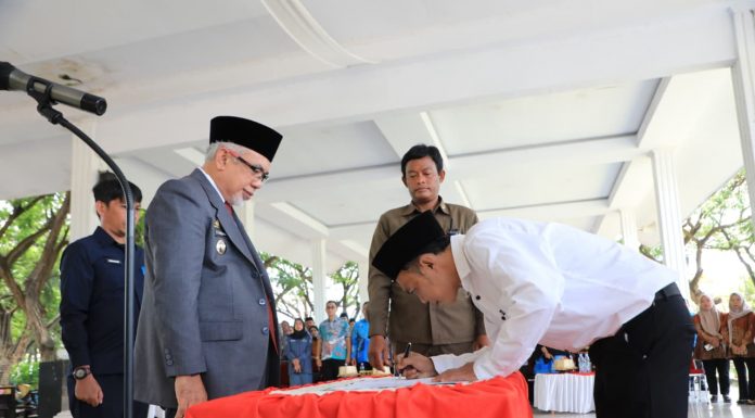 Wakil Bupati Bantaeng Lantik 356 Anggota BPD Desa, Masa Jabatan Di Perpanjang Menjadi Delapan Tahun