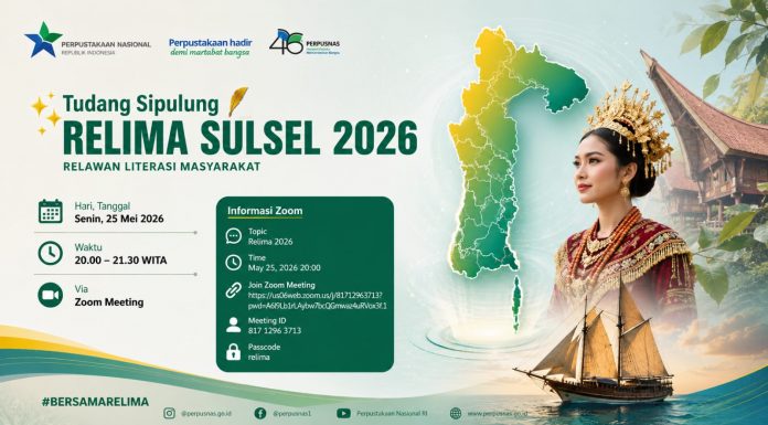 RELIMA Sulsel Gelar Tudang Sipulung 2026, Relawan Literasi dari Berbagai Daerah Siap Dukung Program Perpusnas