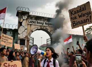 Sorotan Peredaran Narkotika, Aparat dan Massa Saling Lapor Kondisi Lapangan, Demo di Depan Lapas Bollangi Berujung Ricuh