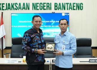 Kejari Bantaeng MoU Bersama PLN, Dalam Pengawasan Pembangunan Proyek Strategis Nasional Saluran Udara Tegangan Tinggi 150 KV Punagaya