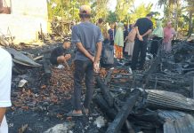 Diduga Akibat Korsleting, 3 Rumah dan 7 Motor Ludes Terbakar Diamuk ‘Si Jago Merah’ di Dusun Ta’buakkang Desa Bontosunggu Jeneponto