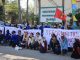 Tuntut Rektor Unmuh Barru di Copot, Puluhan Kader Muhammadyah Turun Aksi Unjuk Rasa di Depan Kampus Unmuh