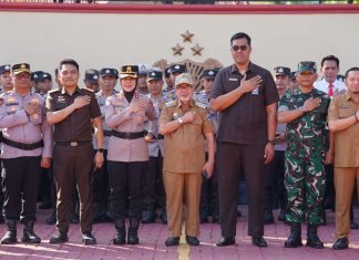 Wabup Bantaeng Bersama Forkopimda Hadiri Apel Gelar Pasukan, Perkuat Kesiapsiagaan Hadapi Karhutla