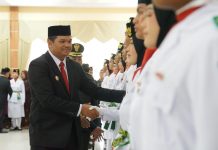 72 Paskibraka di Kukuhkan, Bupati: Teguhkan Semangat Nasionalisme Kalian Sebagai Generasi Muda