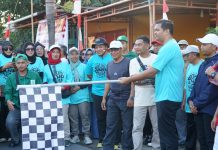 Semarak HUT ke-81 RI, Bupati Bantaeng Lepas Jalan Santai Beja dan Bada Family