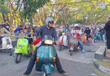 Bupati Bantaeng Motoran Santai Bersama Komunitas Vespa Meriahkan HUT RI ke-81