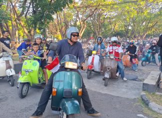 Bupati Bantaeng Motoran Santai Bersama Komunitas Vespa Meriahkan HUT RI ke-81