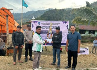 Penutupan HIKPAR CUP 3, PBV Putri Bawang Panggandangan Juara, Persaingan Bola Voli Putri Masalle Berlangsung Sengit