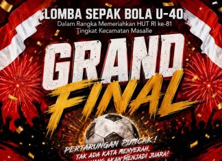 Final Sepak Bola U-40 HUT RI ke-81 di Masalle, Siambo Legend FC Berhadapan dengan Singki Legend