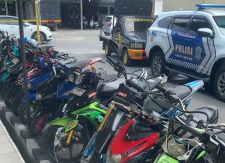Mantap, Selama 2 Malam 45 Motor Knalpot Brong Diamankan Satlantas Polres Luwu Utara